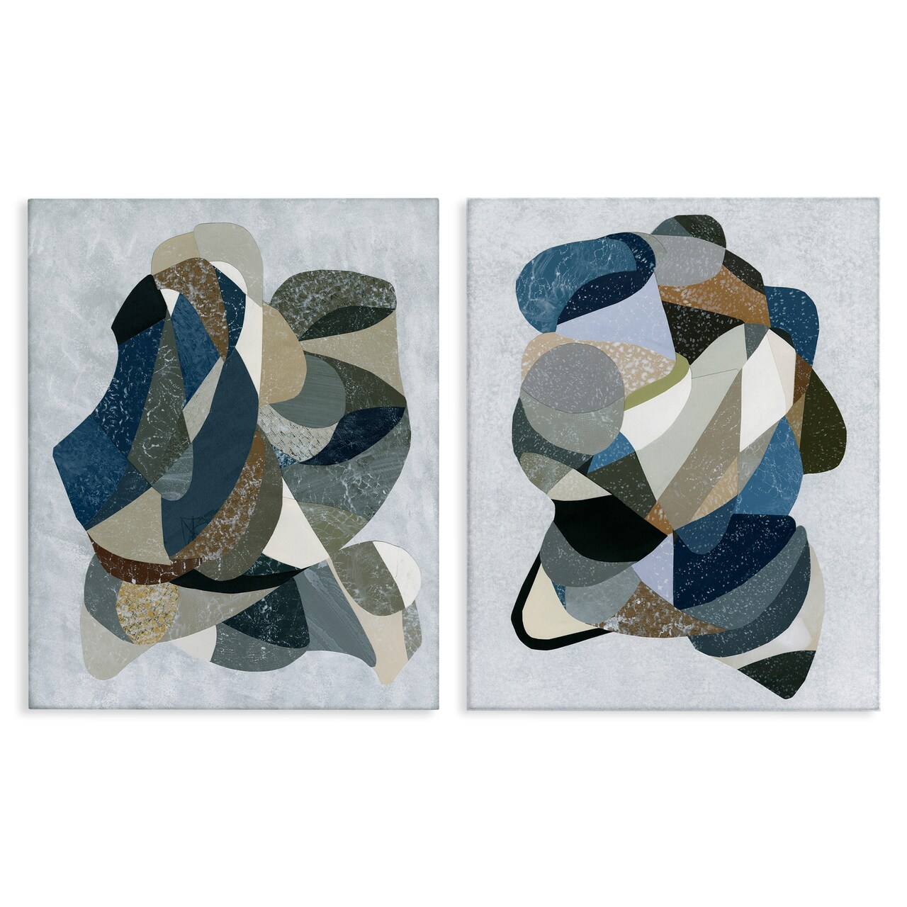 Stupell Industries Neutral Geometric Patterns 2pc Canvas Set Design by Coco Good